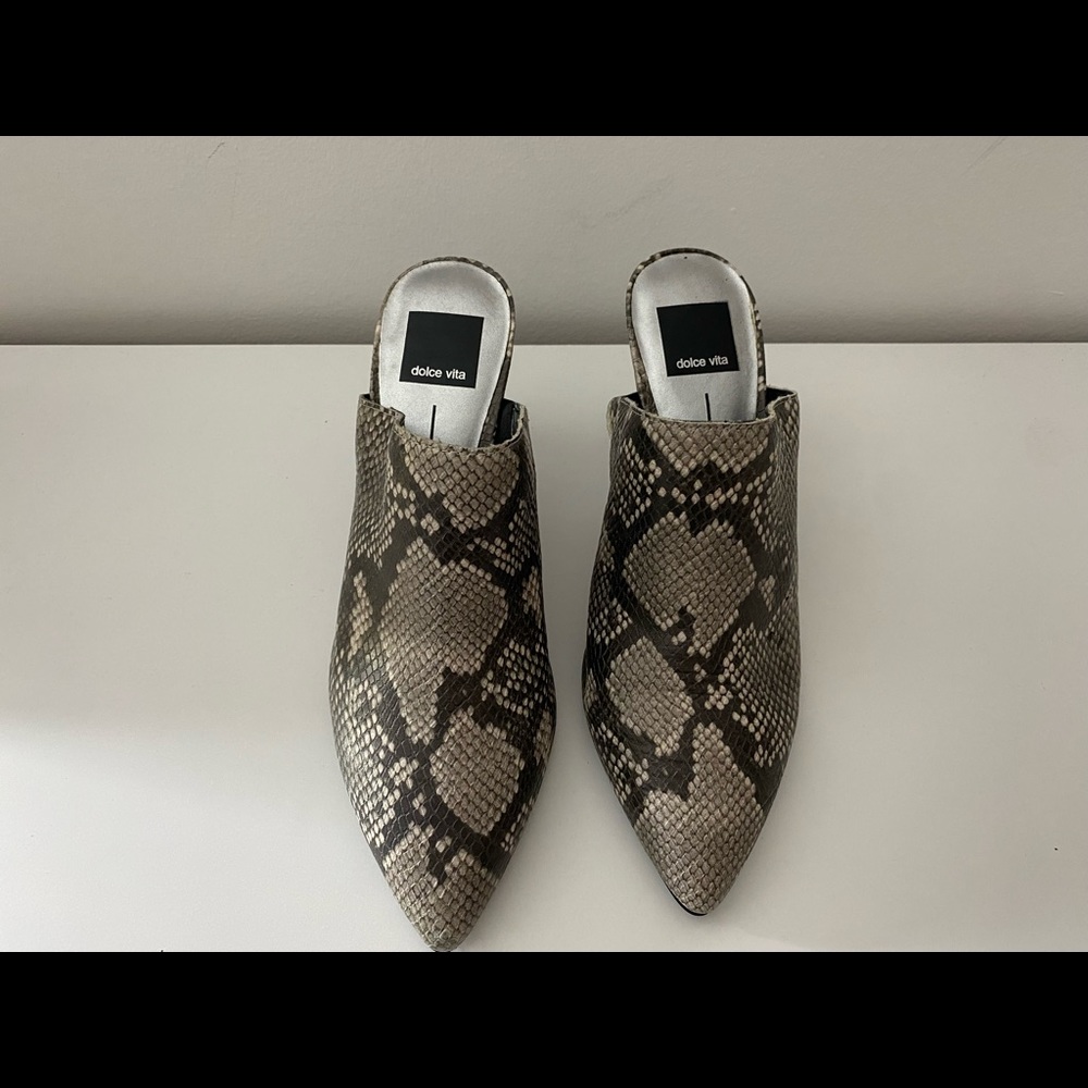 Dolce vita snakeskin Cinda heel